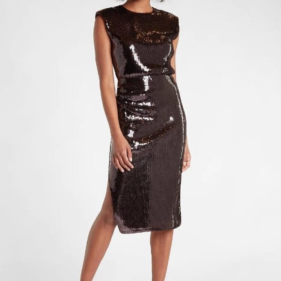 Express Women's Sequin Midi Dress - XL - Picture 1 of 8